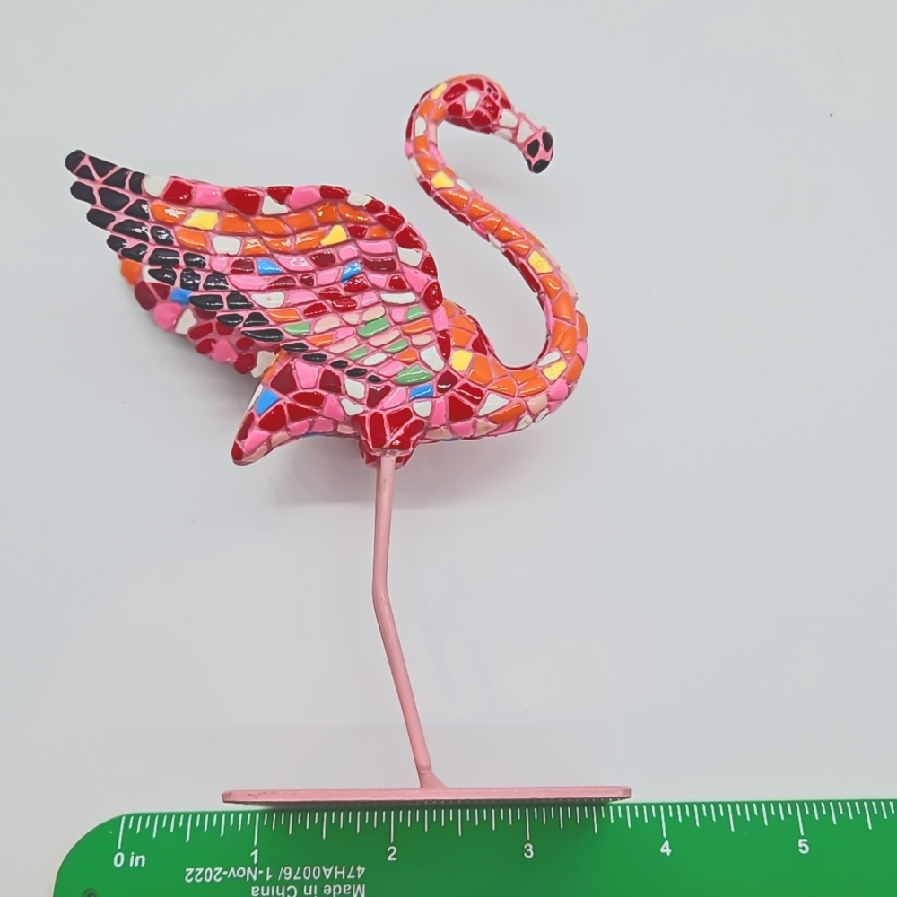 Barrino Design Mosaic Flamingo Figurine